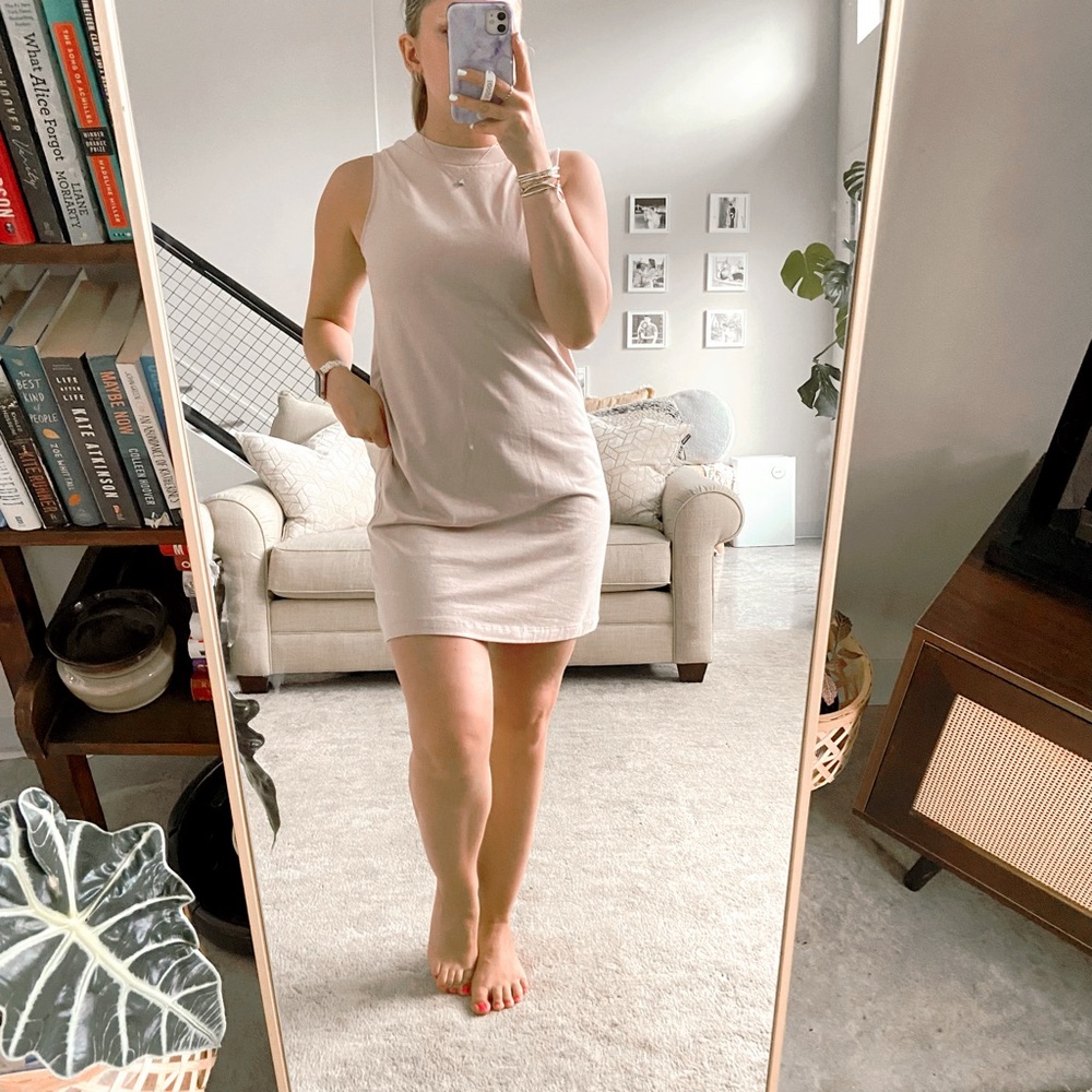 A New Day Nude Crewneck Mini Dress